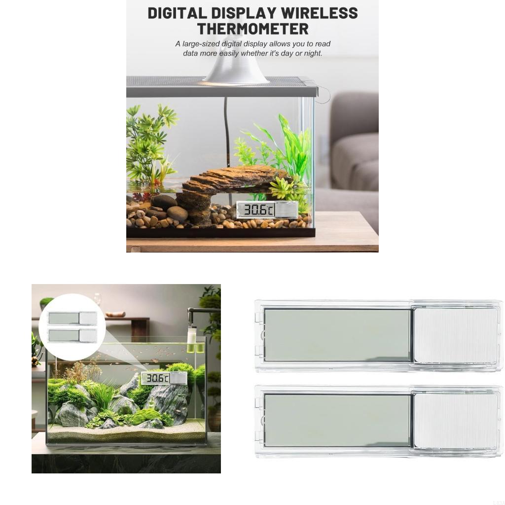 Marine Aquarium Temperature - L43A 2pcs Fishtanks Termômetros Tela LCD
