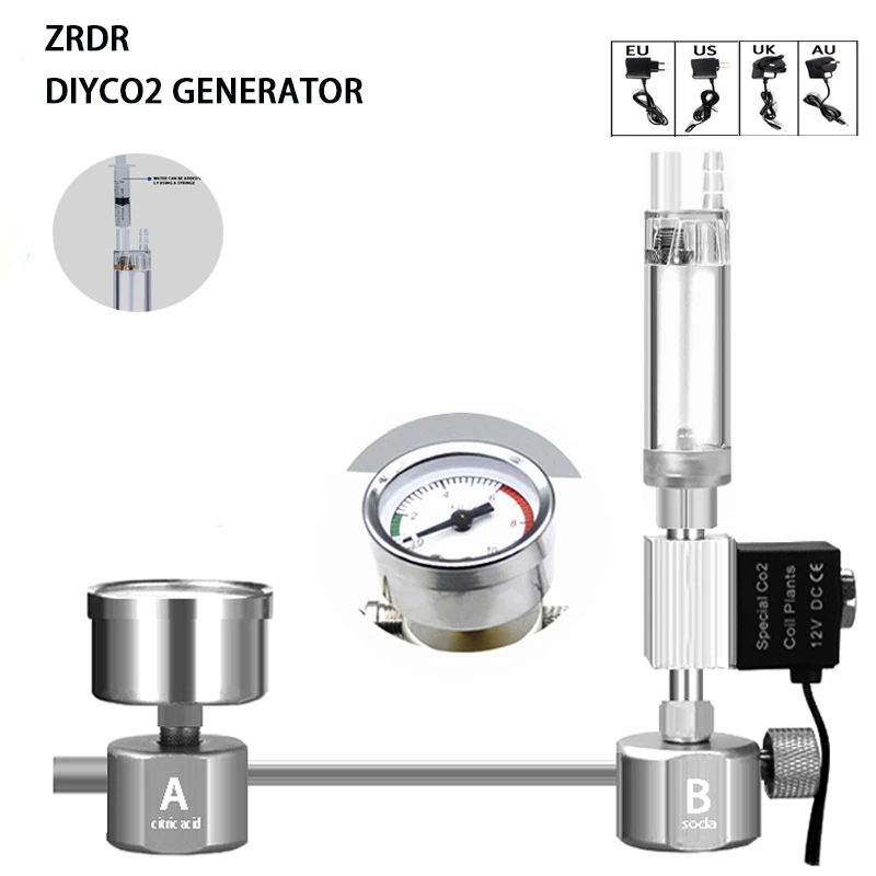 Aquarium Marine Plants - Kit de sistema gerador de CO2