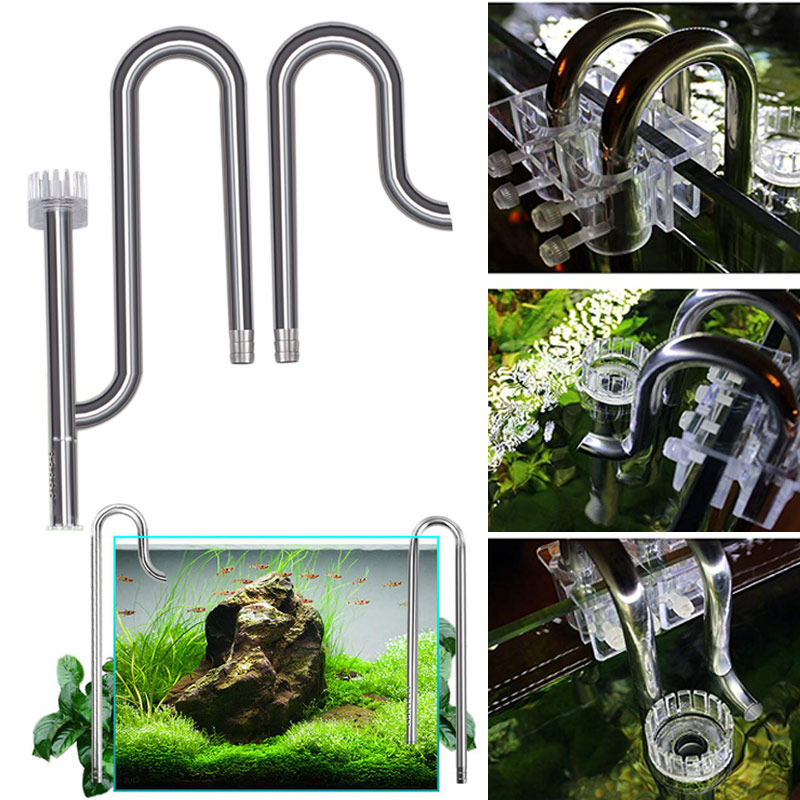 Aquarium Marine Plants - Aço inoxidável Inflow Outflow Filtro para