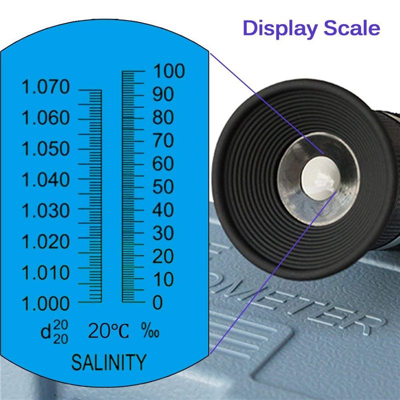 Refratômetro de salinidade 2x  - Marine Aquarium Temperature avaliação e preço