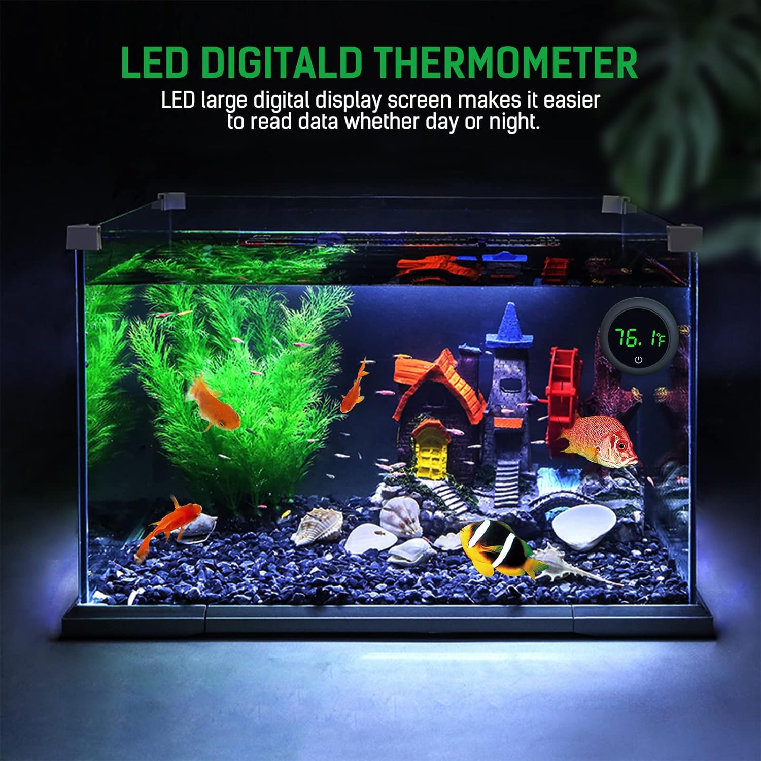 Termômetro digital LED para ta - Marine Aquarium Temperature avaliação e preço