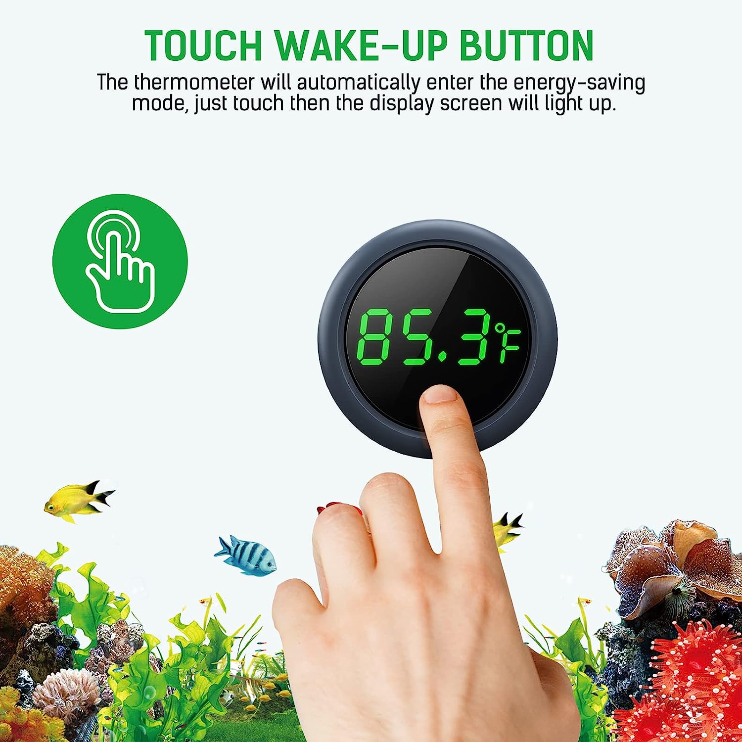 Termômetro digital LED para ta - Marine Aquarium Temperature avaliação e preço